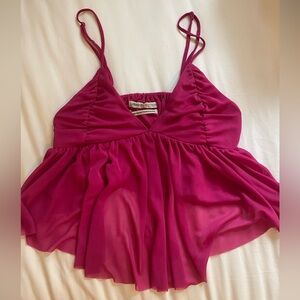 Urban Outfitters Perfect Condition S Flowy Pink Top